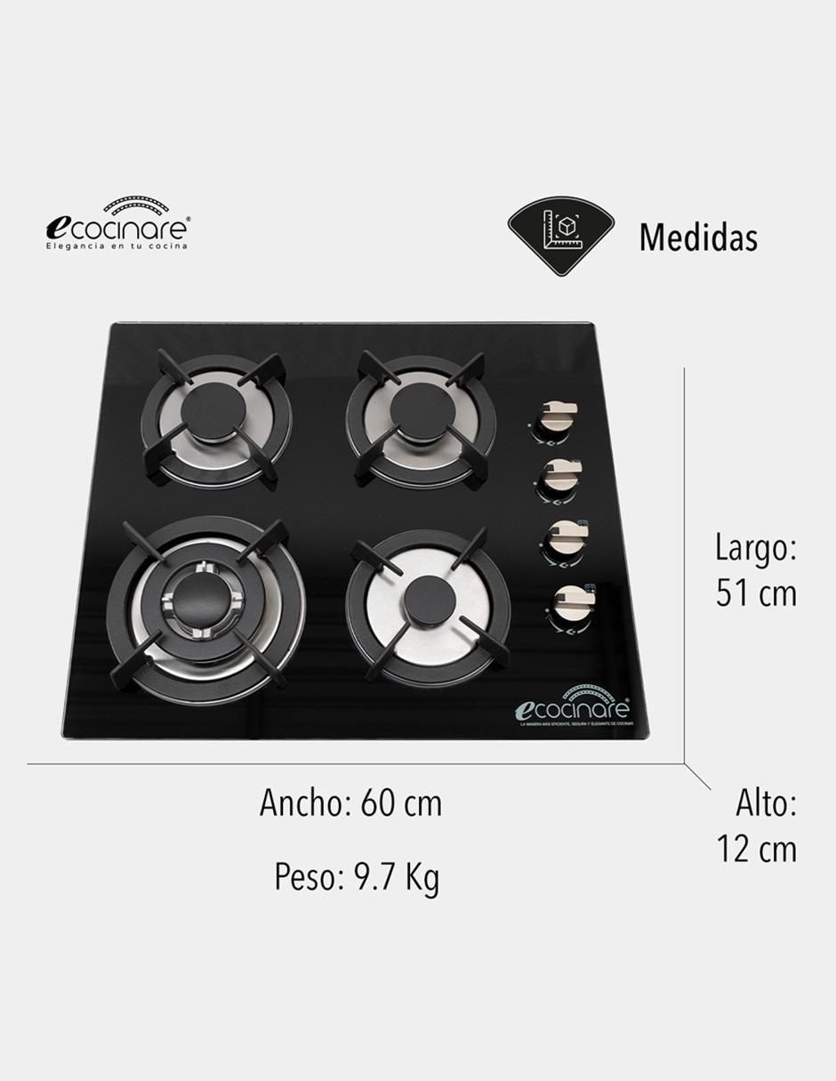 Parrilla a gas lp empotrable 5