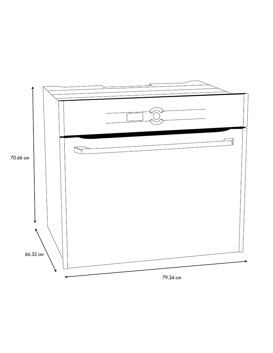 Horno a gas LP IO8042HGWD1 capacidad 76 L 6
