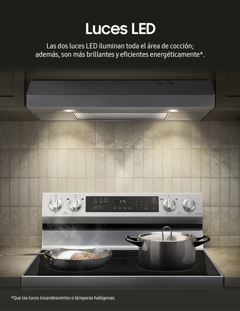 Campana de pared NK30B3000US/AX de acero inoxidable 6
