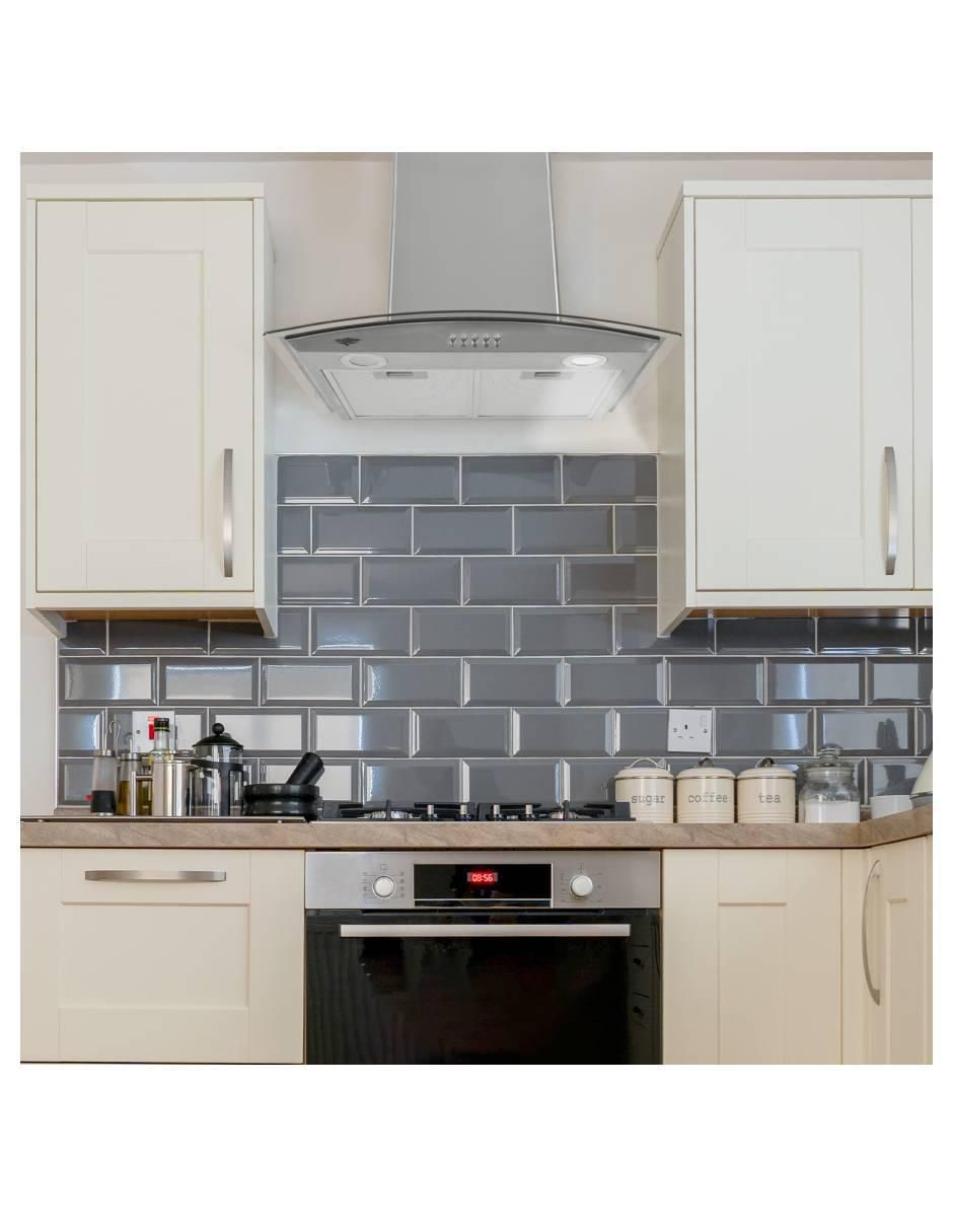 Campana de pared MKZ-CAMPA600MGRI-2 de vidrio 6
