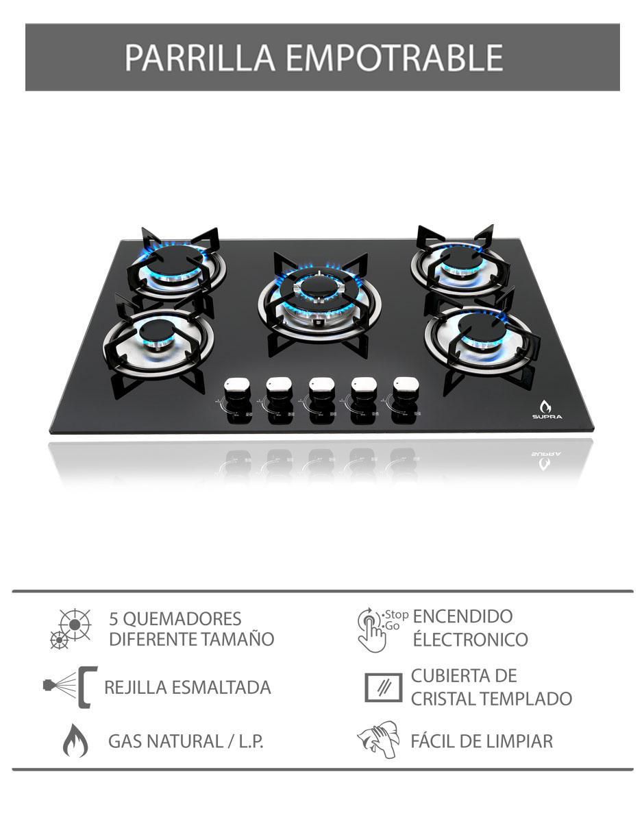 Parrilla a gas lp empotrable 3