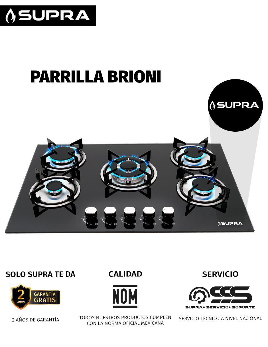 Parrilla a gas lp empotrable 5