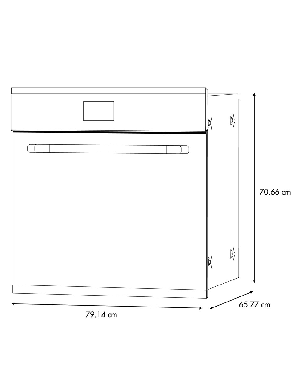Horno a gas LP HGP8050K1 capacidad 76 L 7