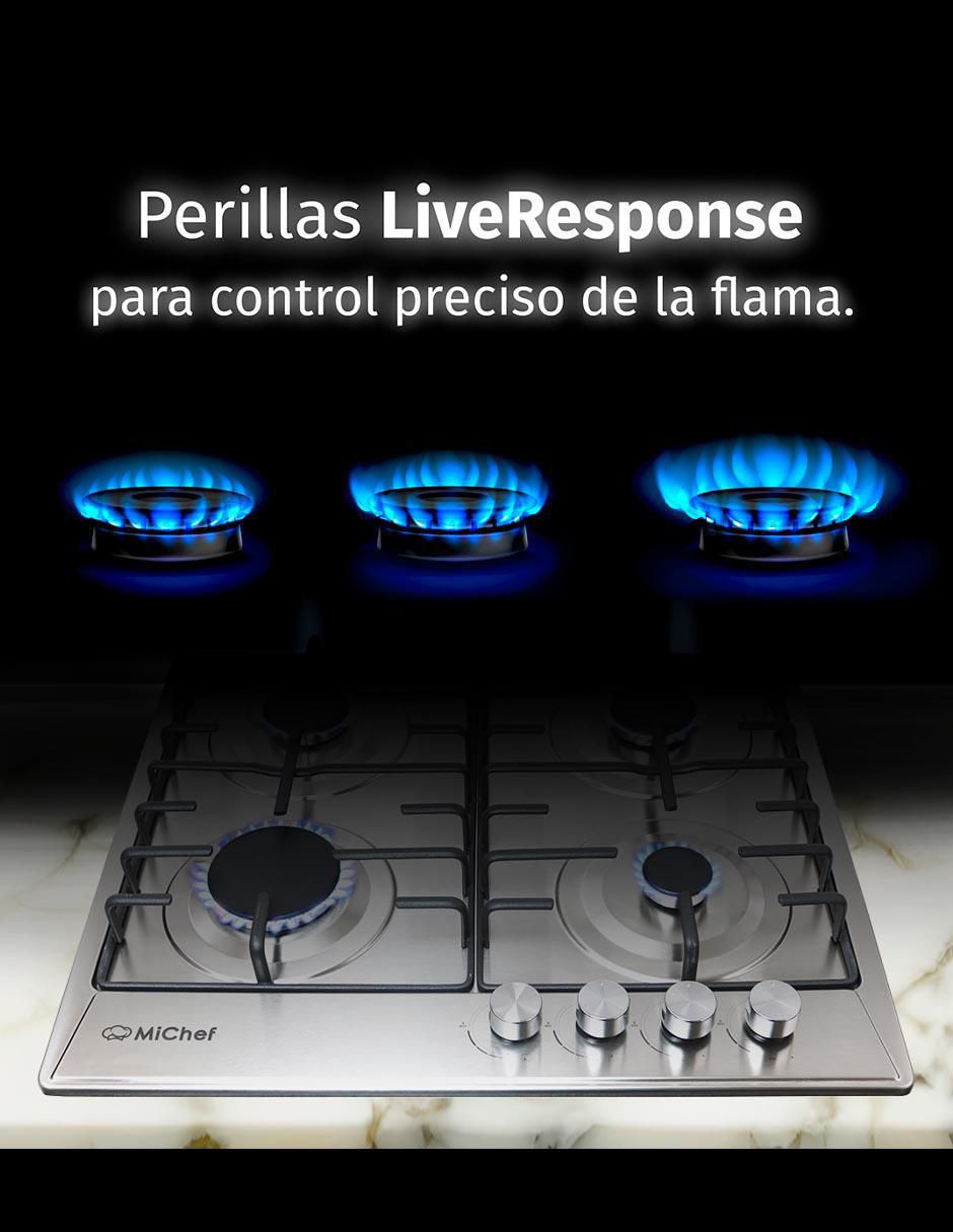 Parrilla a gas lp empotrable 5