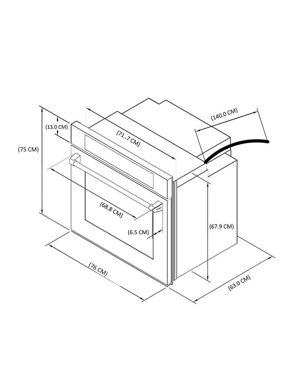 Horno eléctrico HEW3001 capacidad 4.8 pies 7
