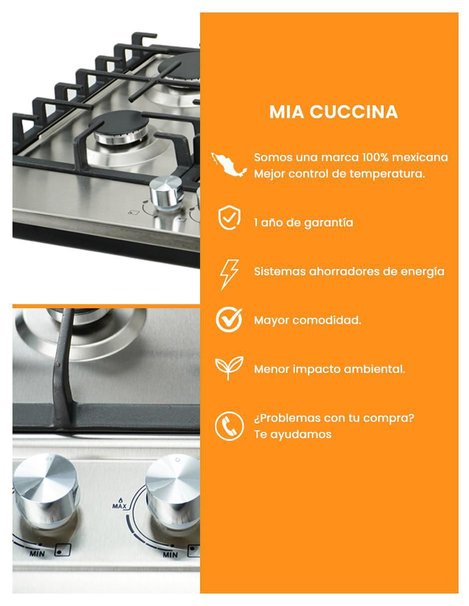 Parrilla a gas lp empotrable 2