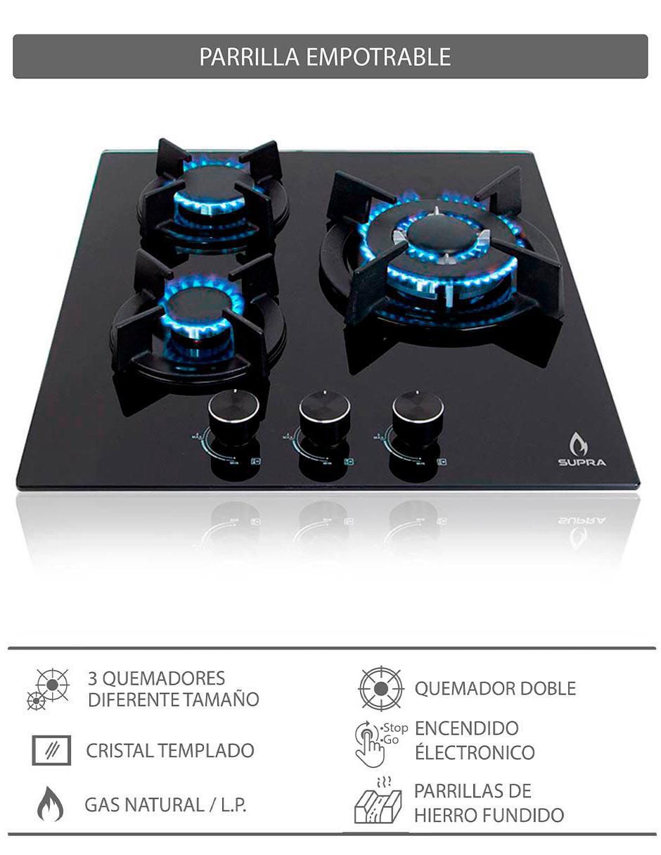 Parrilla a gas lp empotrable 9
