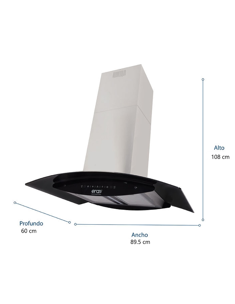 Campana de isla CI-350 de acero inoxidable 3
