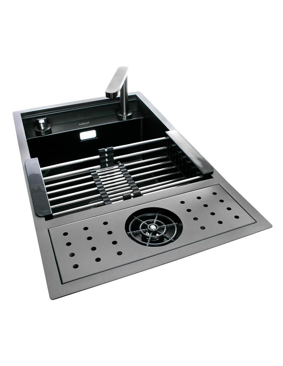 Tarja de acero inoxidable con escurridor derecho CASANDRA