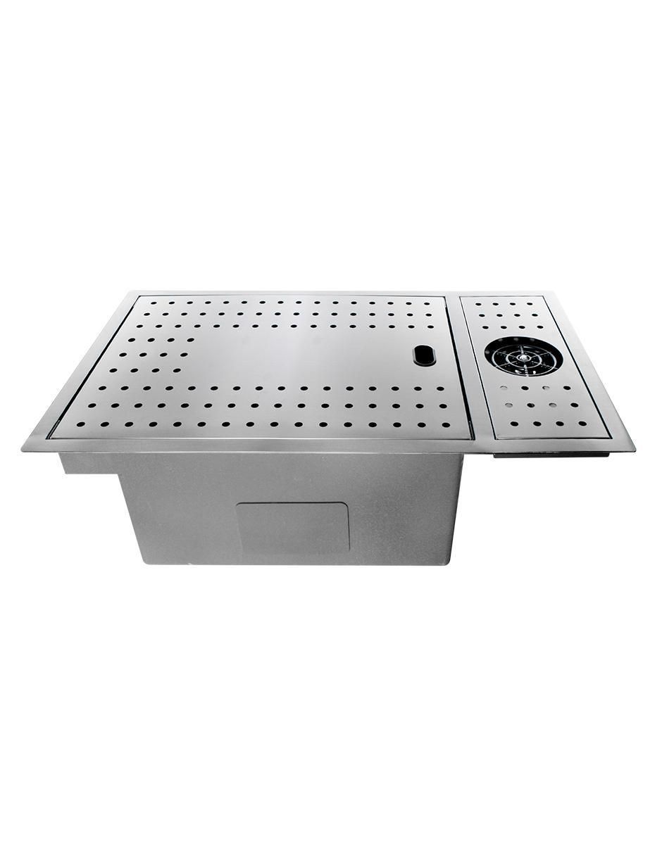 Tarja de acero inoxidable con escurridor derecho CASANDRA 3