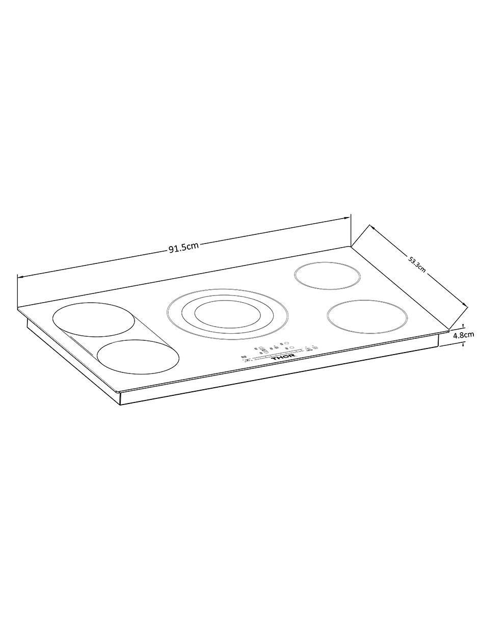 Parrilla eléctrica empotrable 8