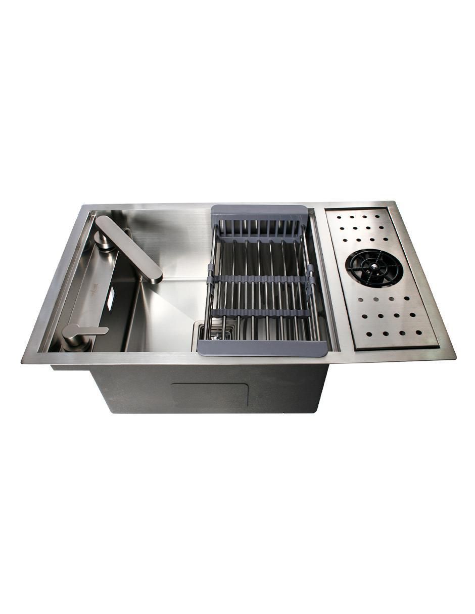Tarja de acero inoxidable con escurridor derecho NICOLLE 2