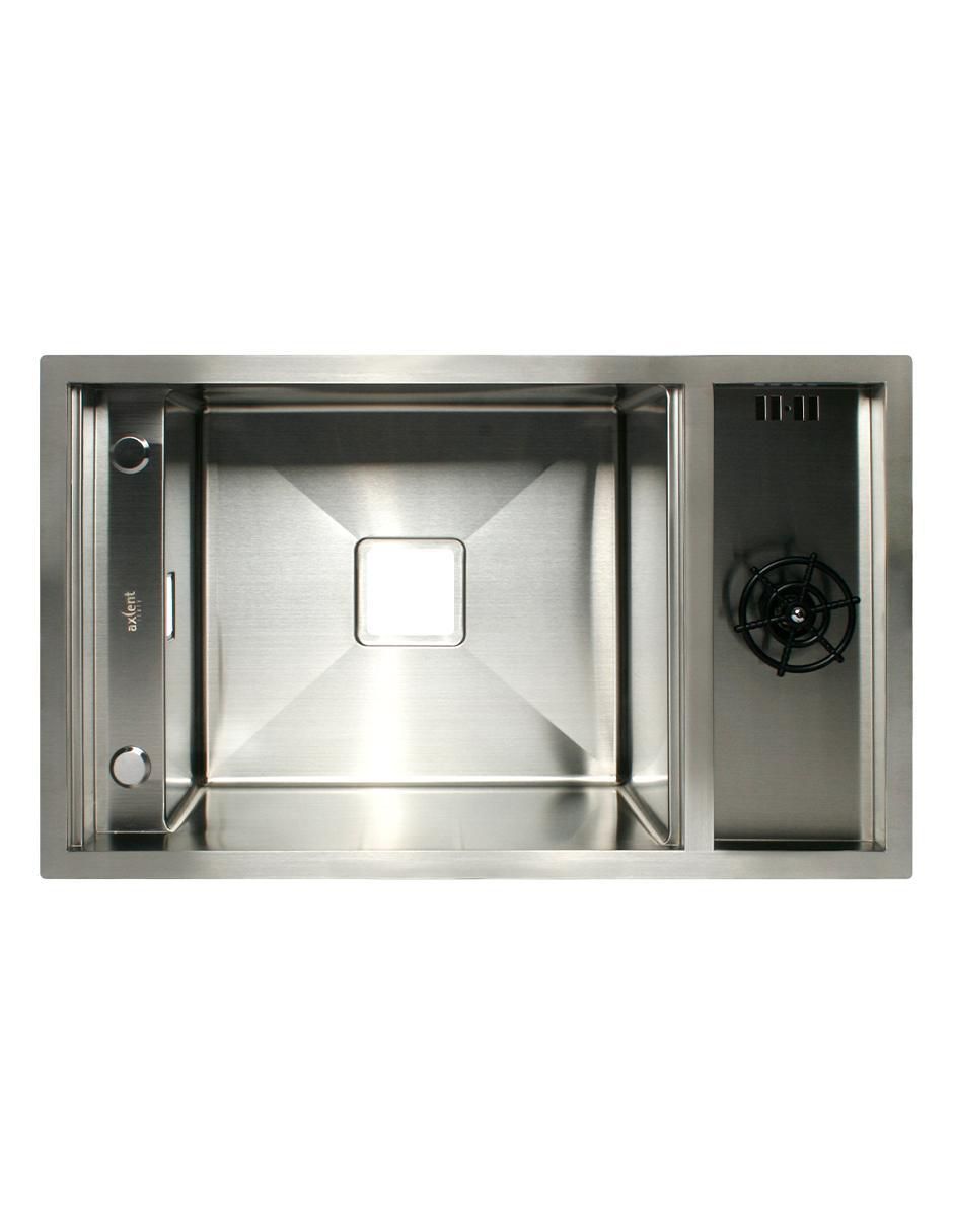 Tarja de acero inoxidable con escurridor derecho NICOLLE 4