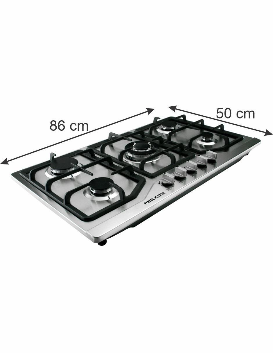 Parrilla a gas lp empotrable 6