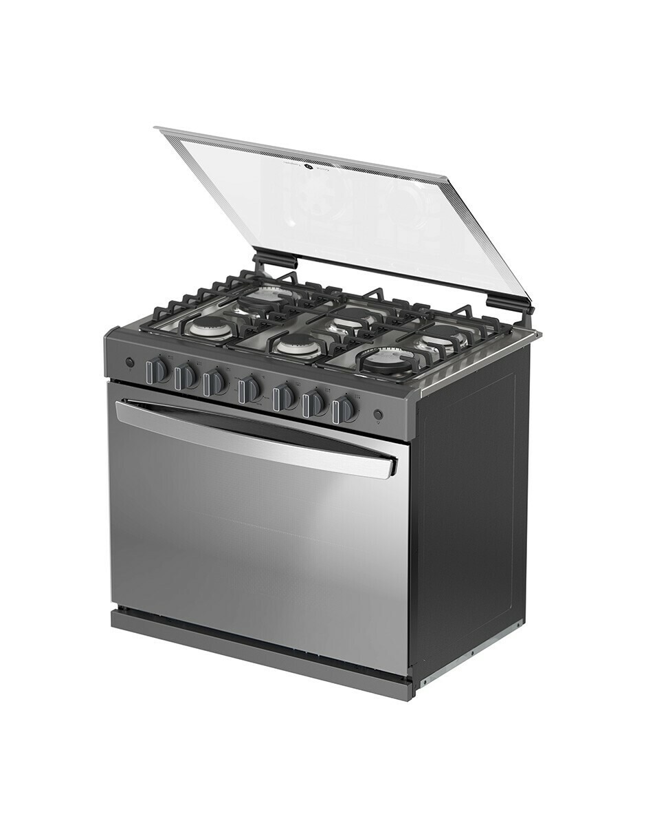Estufa empotrable gas lp 79.68 cm ABR7140G de 6 quemadores 12