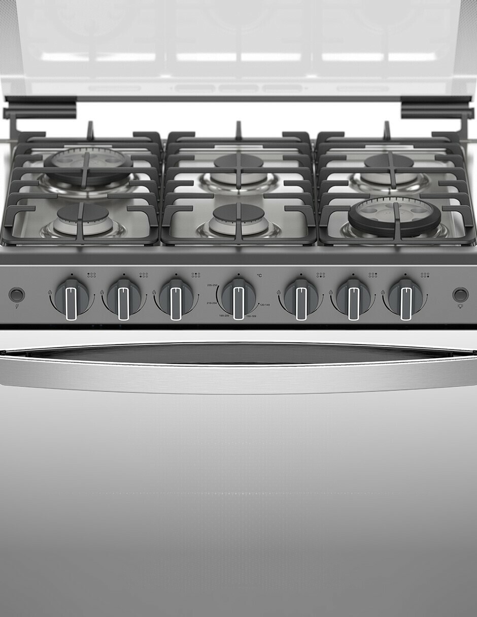Estufa empotrable gas lp 79.68 cm ABR7140G de 6 quemadores 9
