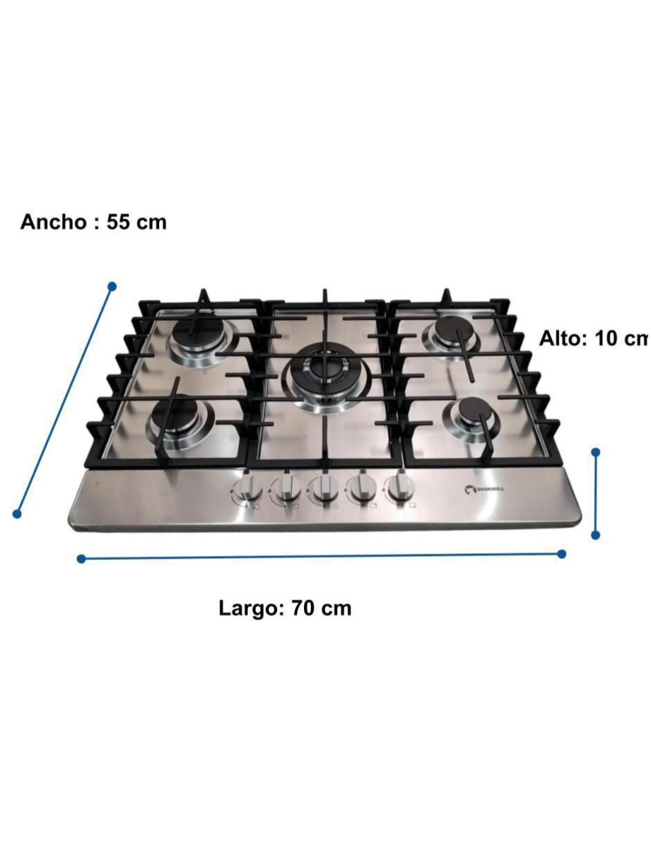 Parrilla a gas lp empotrable 3