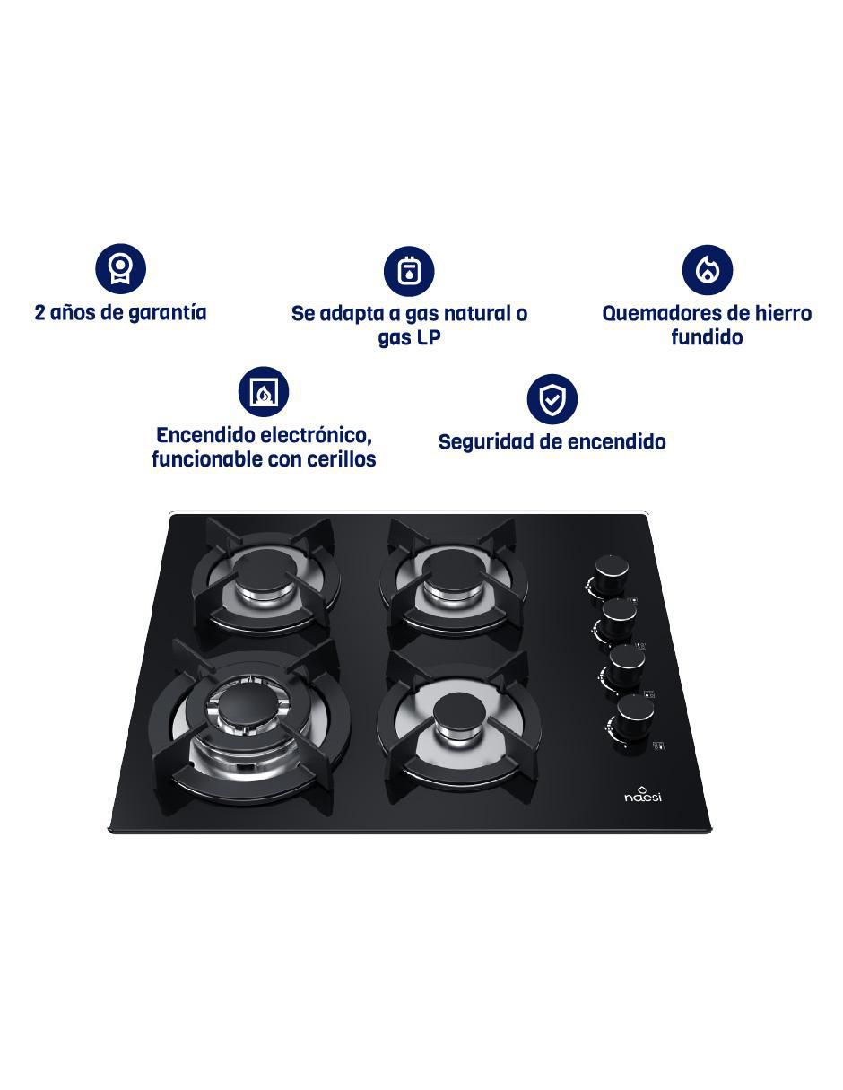 Parrilla a gas lp empotrable 2