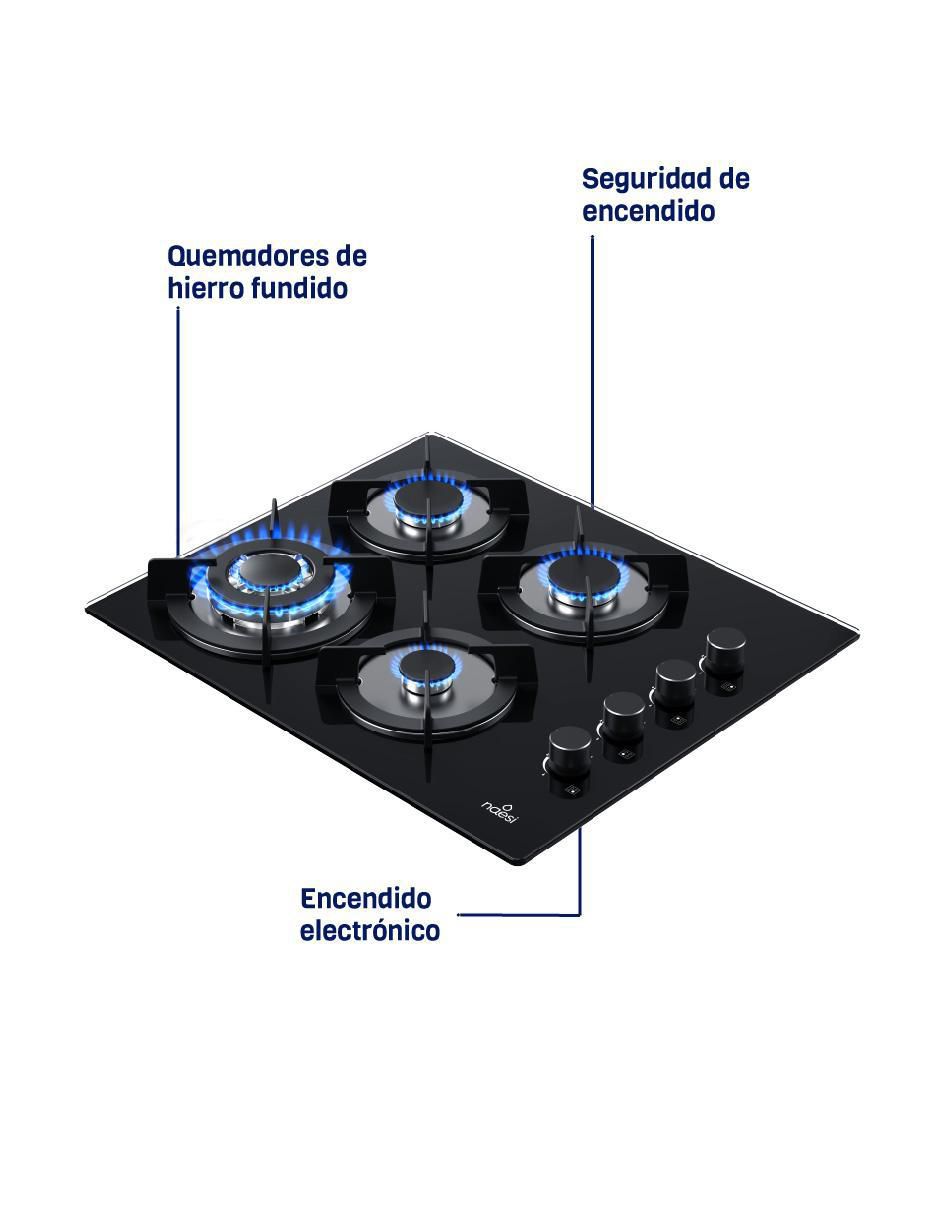 Parrilla a gas lp empotrable 5