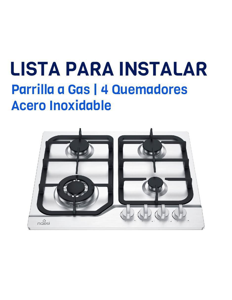 Parrilla a gas lp empotrable 4