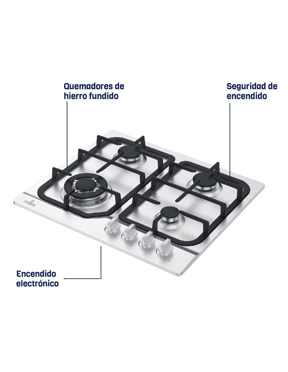 Parrilla a gas lp empotrable 6