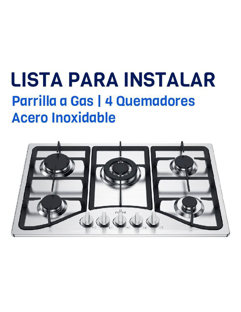 Parrilla a gas lp empotrable 4