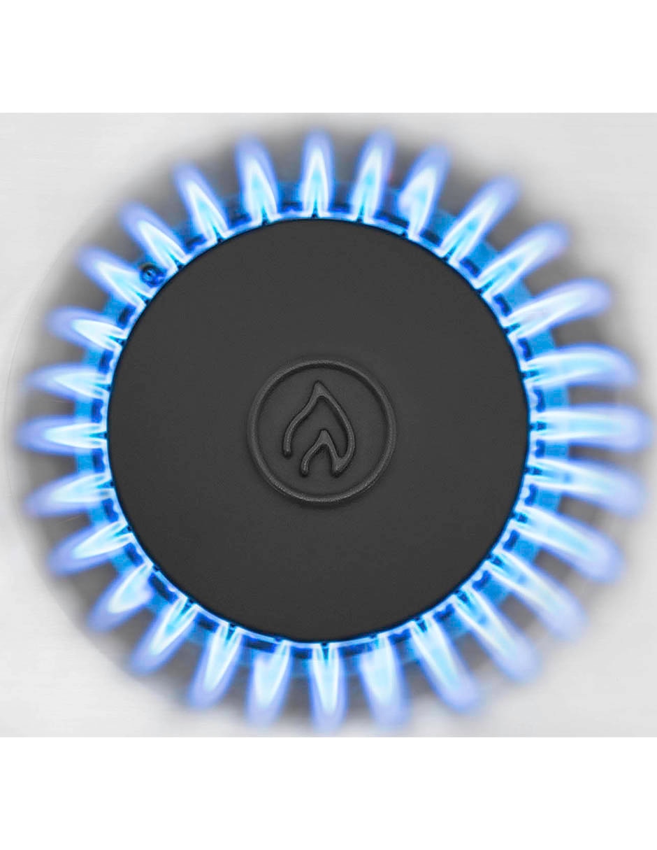Estufa empotrable a gas LP 80 cm XOC80800CBS0 de 5 quemadores 12