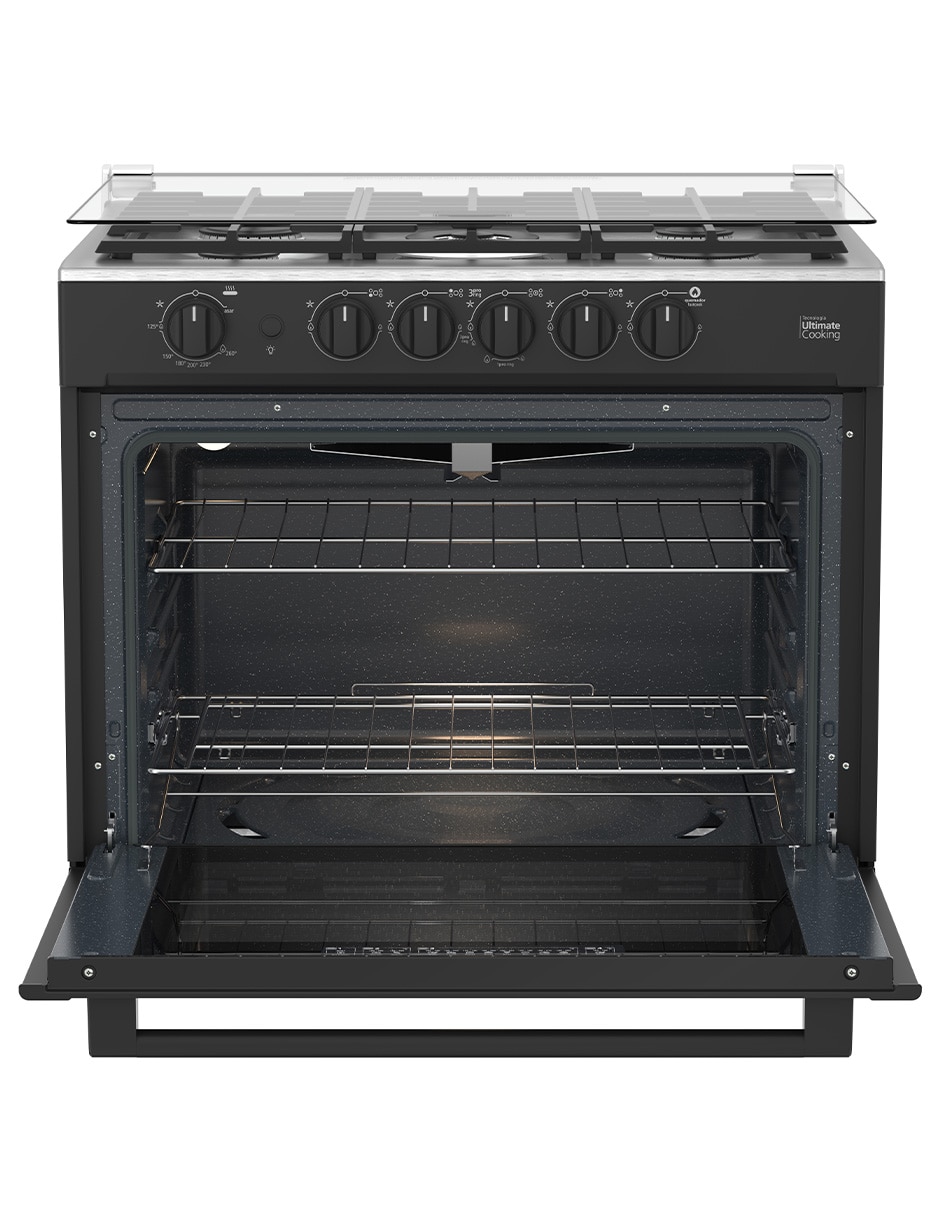 Estufa empotrable a gas LP 80 cm XOC80800CBS0 de 5 quemadores 3