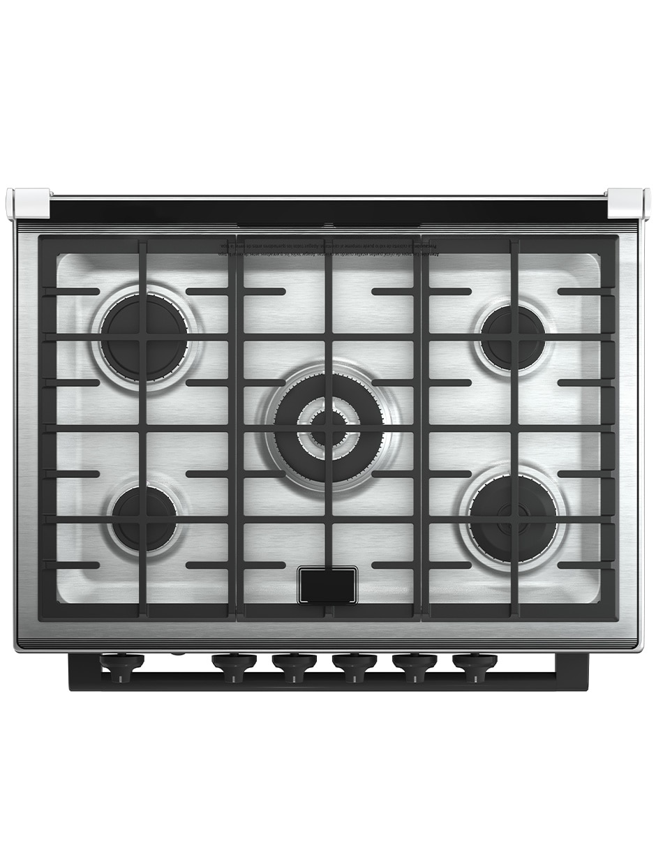 Estufa empotrable a gas LP 80 cm XOC80800CBS0 de 5 quemadores 5