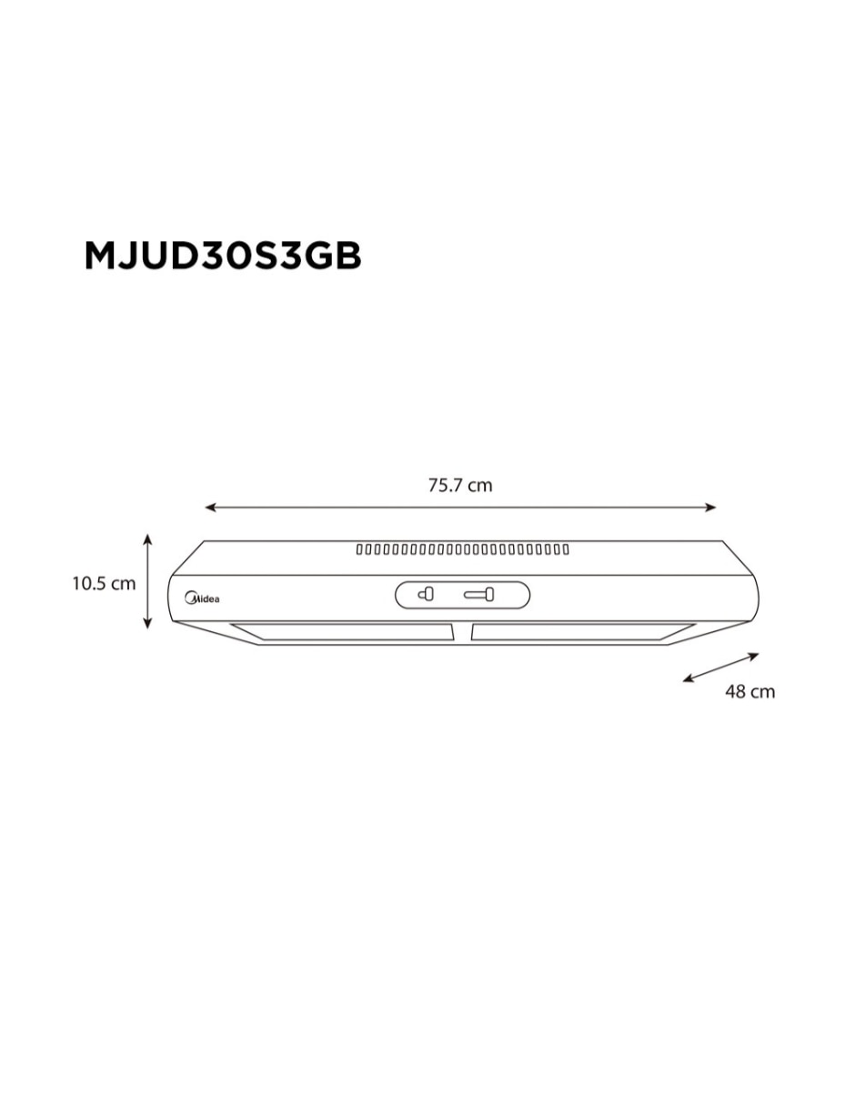 Campana de pared MJUD30S3GB de acero 6