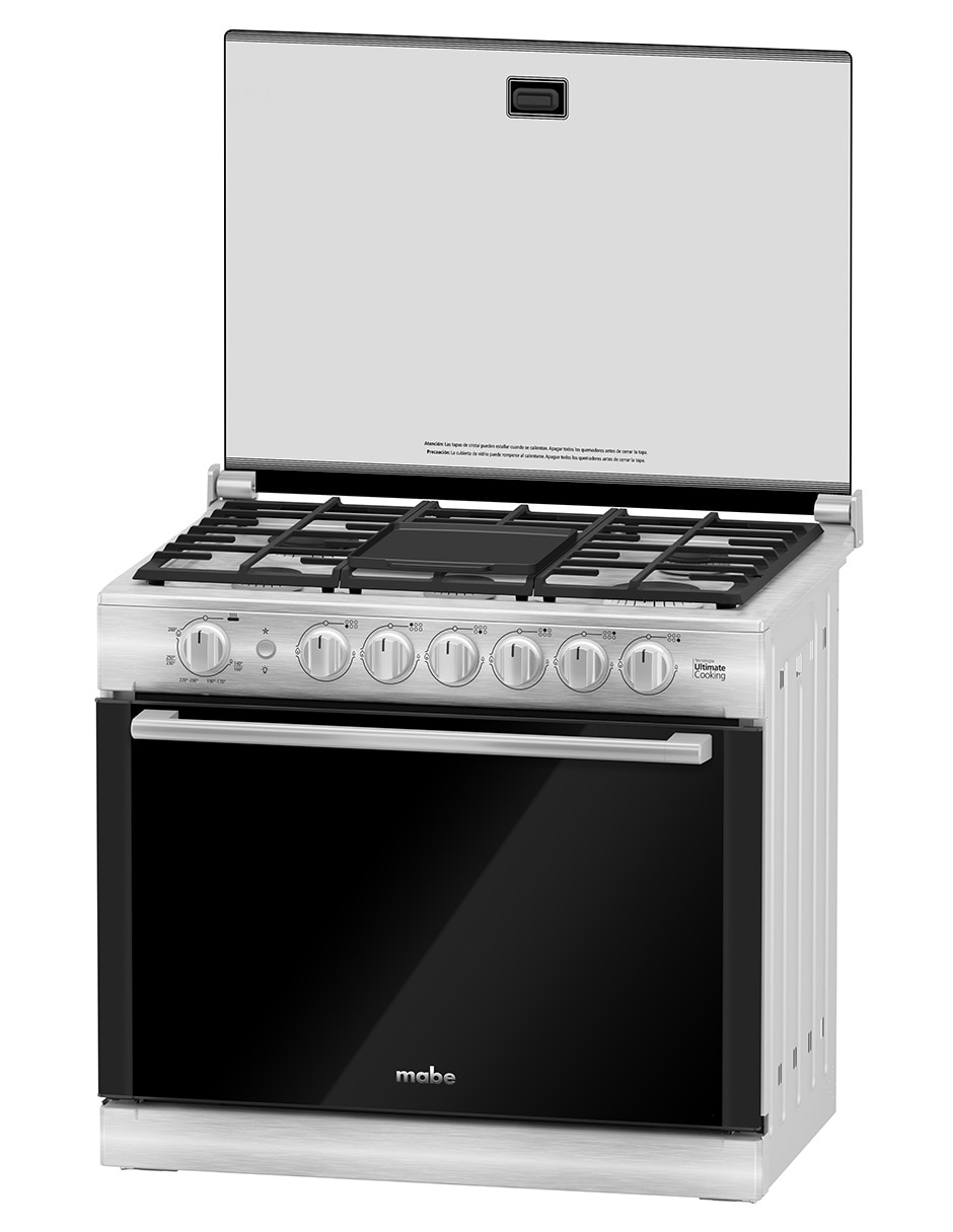Combo estufa empotrable a Gas LP Estufa: 80 cm. Campana: 79.8 cm XOC80750CMPUV80 de 6 quemadores + Campana 11