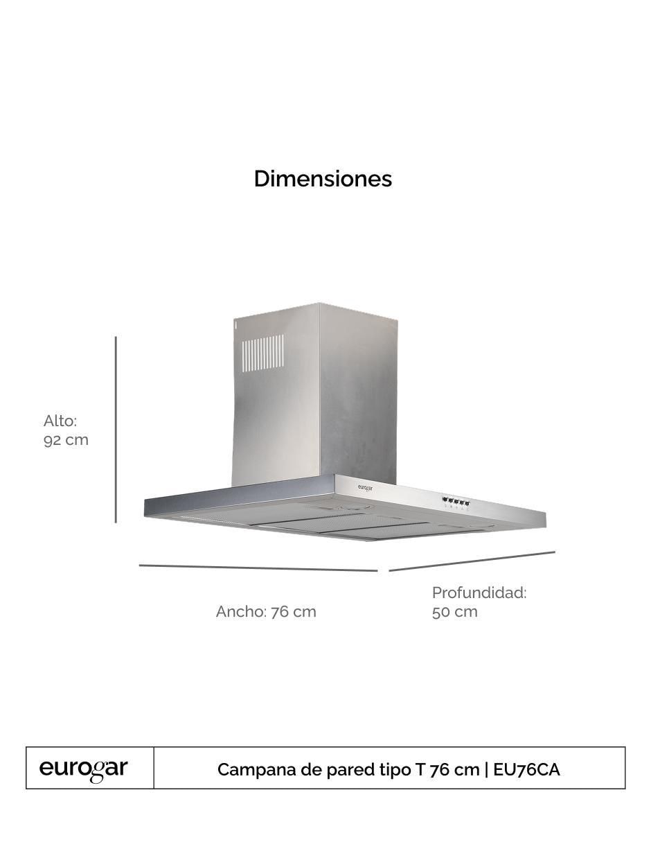 Campana de pared EU76CA de acero inoxidable 6