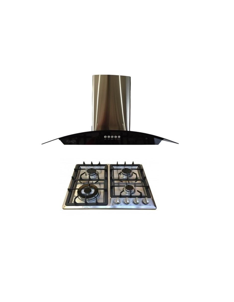 Campana de pared piza- lucca de acero inoxidable 1