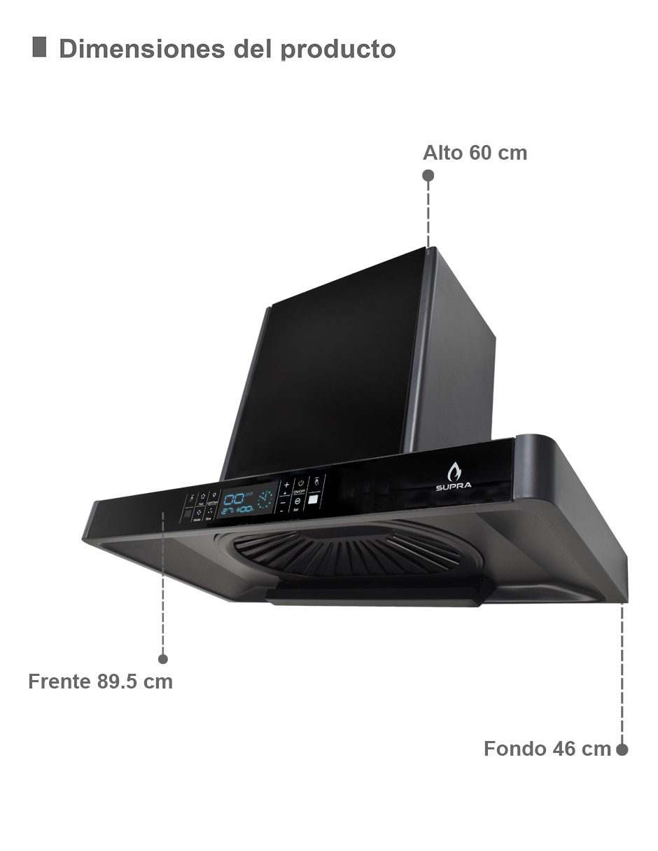 Campana de pared LEGACY de cristal templado 6