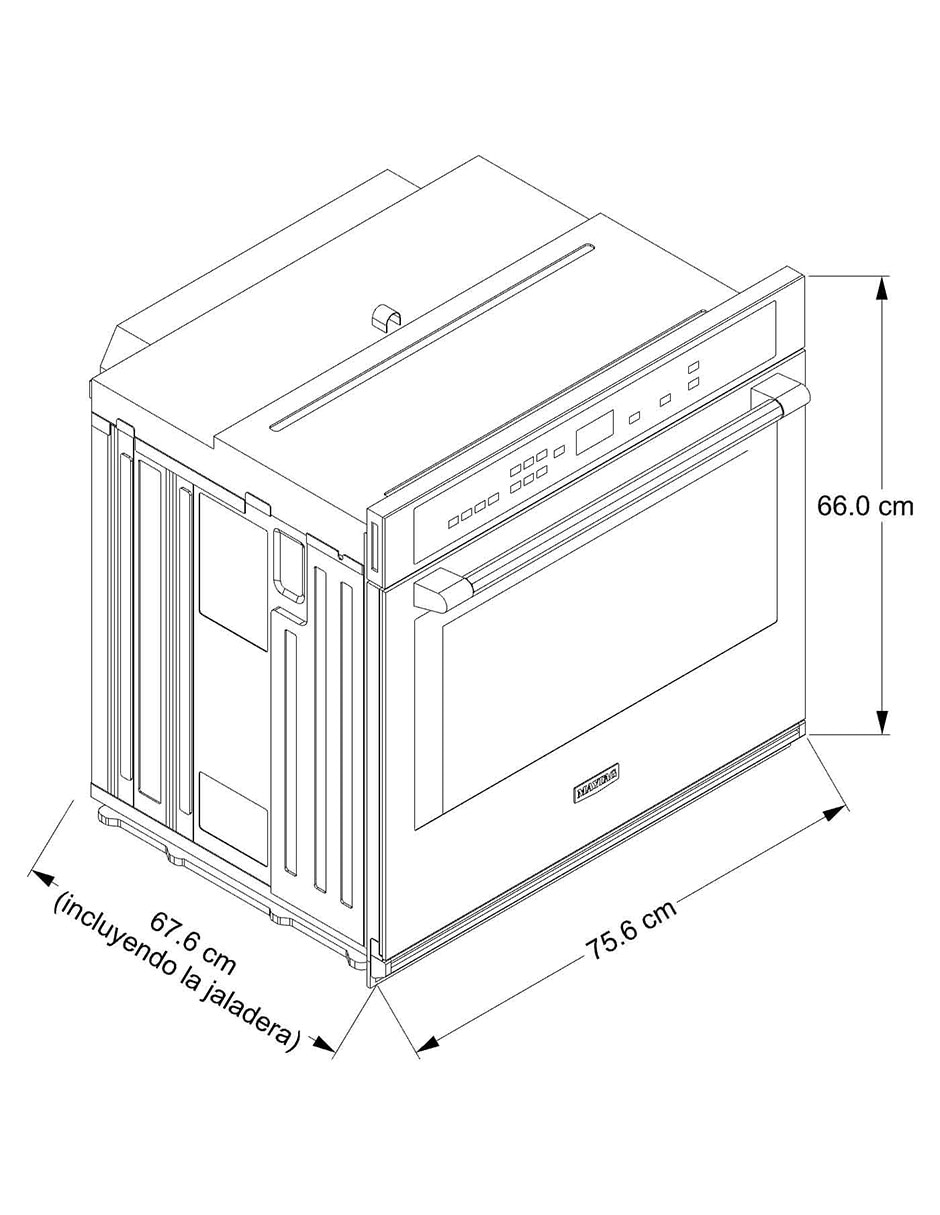 Horno eléctrico MOES6030LZ capacidad 5 pies cúbicos 7