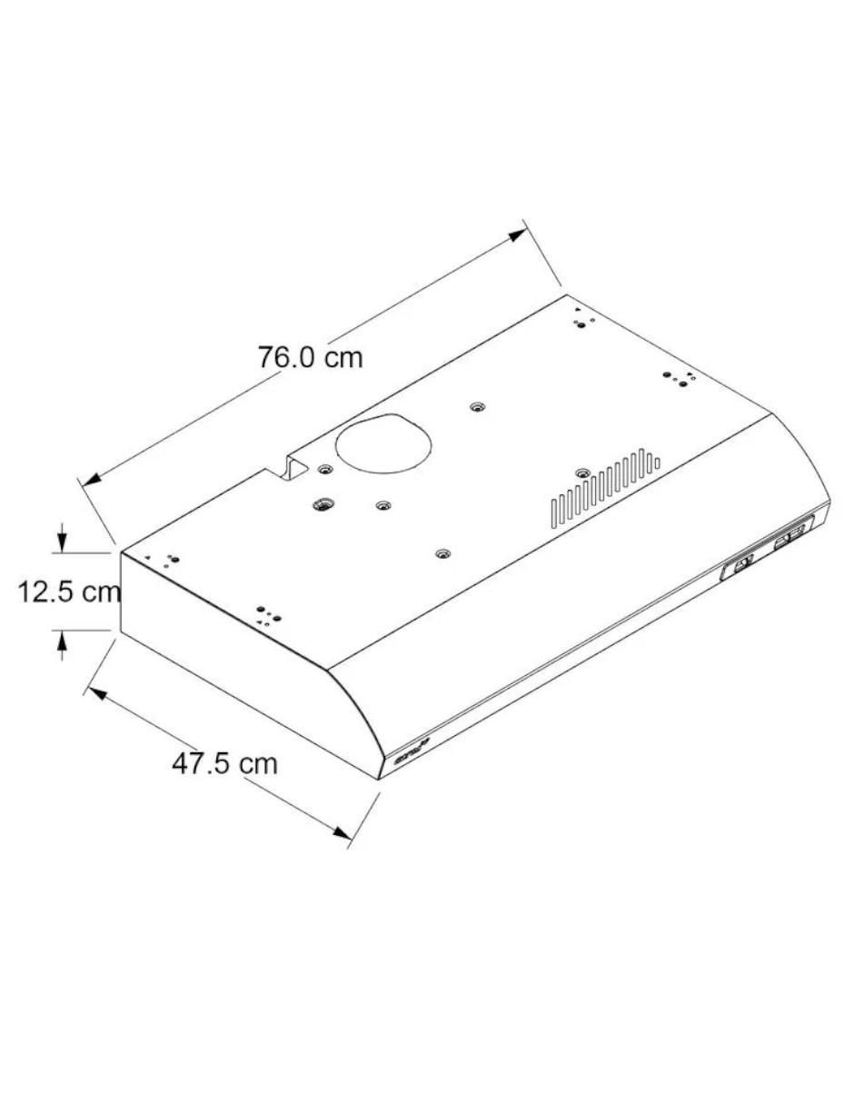 Campana plana AH5510S de acero inoxidable 3
