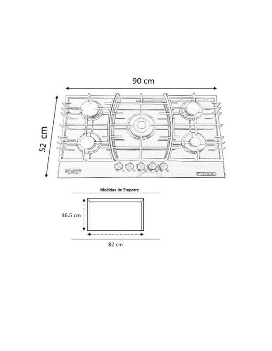 Campana de pared AREFIR de acero inoxidable 7