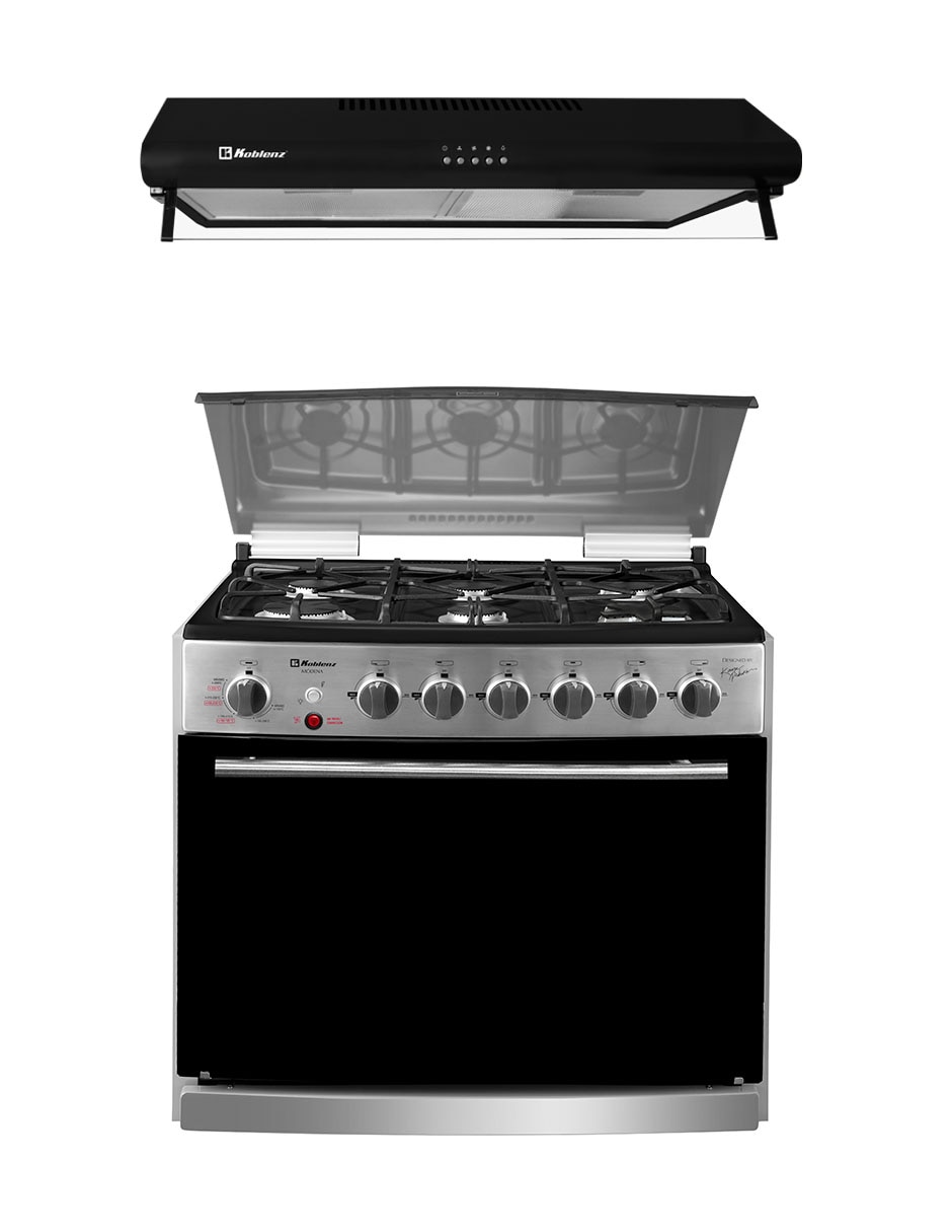 Combo Estufa empotrable a 76 cm EE-6131 MD+CAMP REG de 6 quemadores