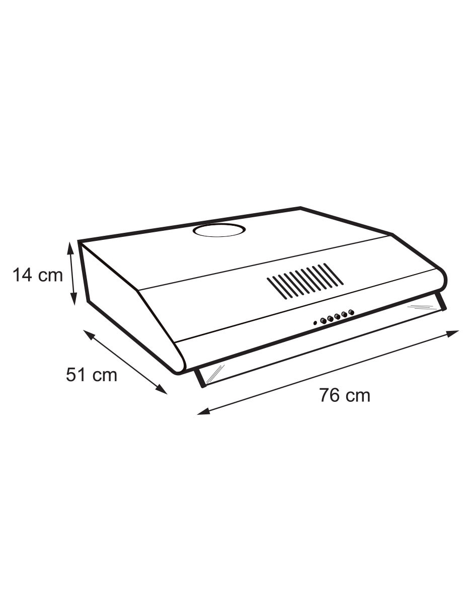 Combo Estufa empotrable a 76 cm 
EE-6131 MD+CAMP REG de 6 quemadores 3