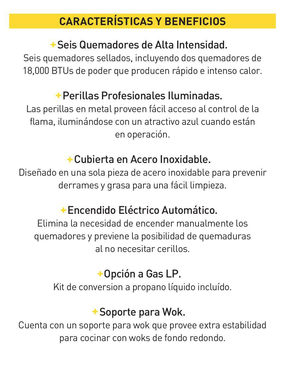 Parrilla a gas lp empotrable 7