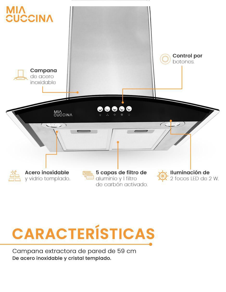 Campana de pared de acero inoxidable 7