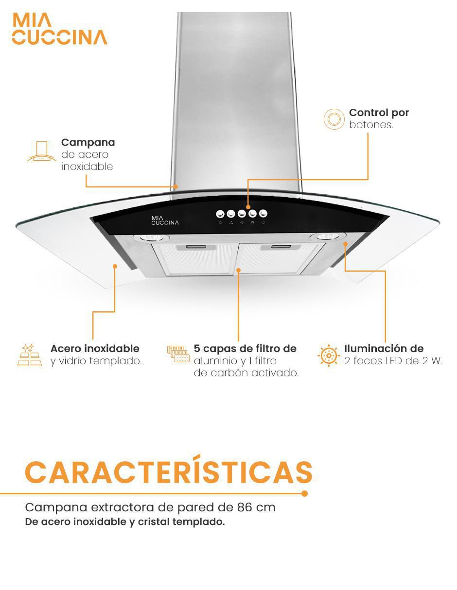 Campana de pared de acero inoxidable 7