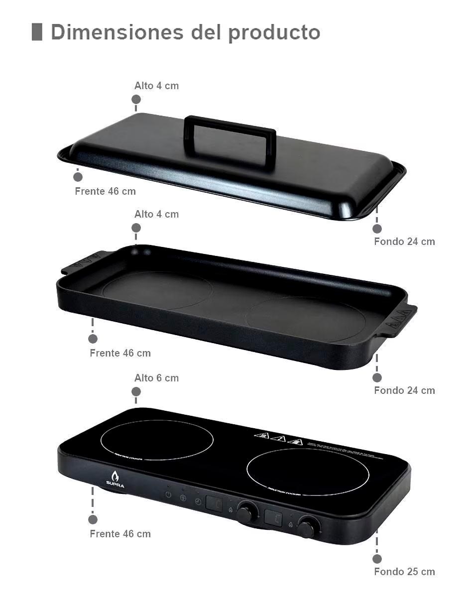 Horno a gas/eléctrico Dark Vortex + Grill-In capacidad 60 L 7