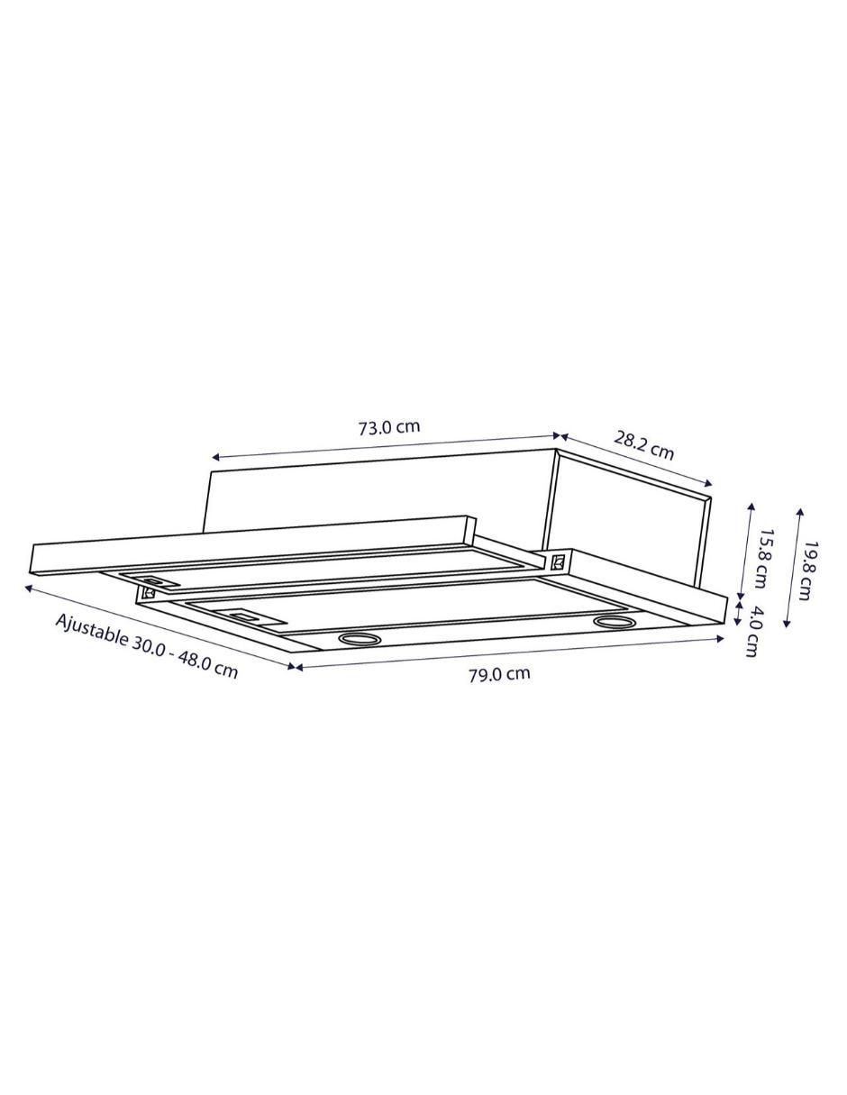 Campana plana CEX80 de acero inoxidable 4