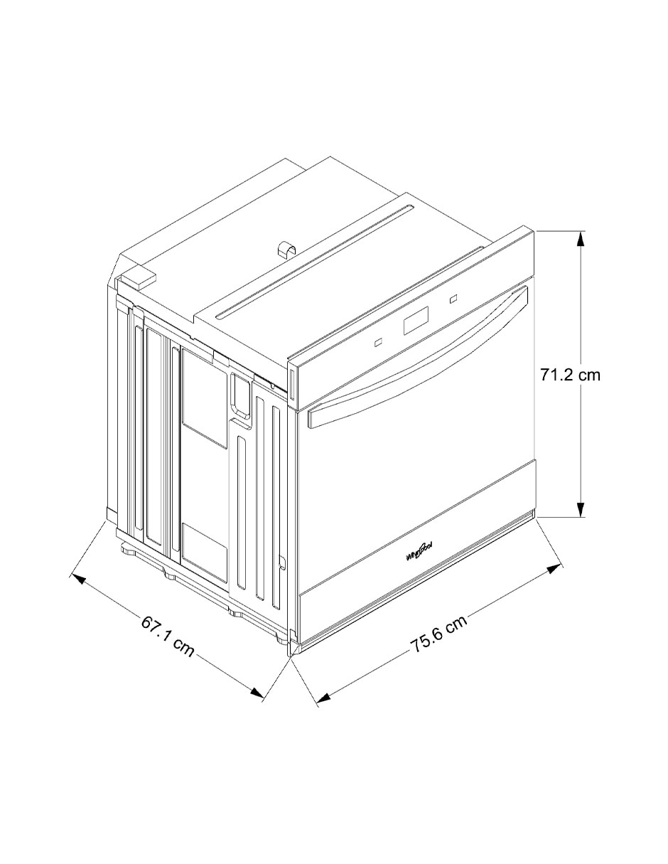 Horno eléctrico WOES7030PZ capacidad 5 pies cúbicos 7