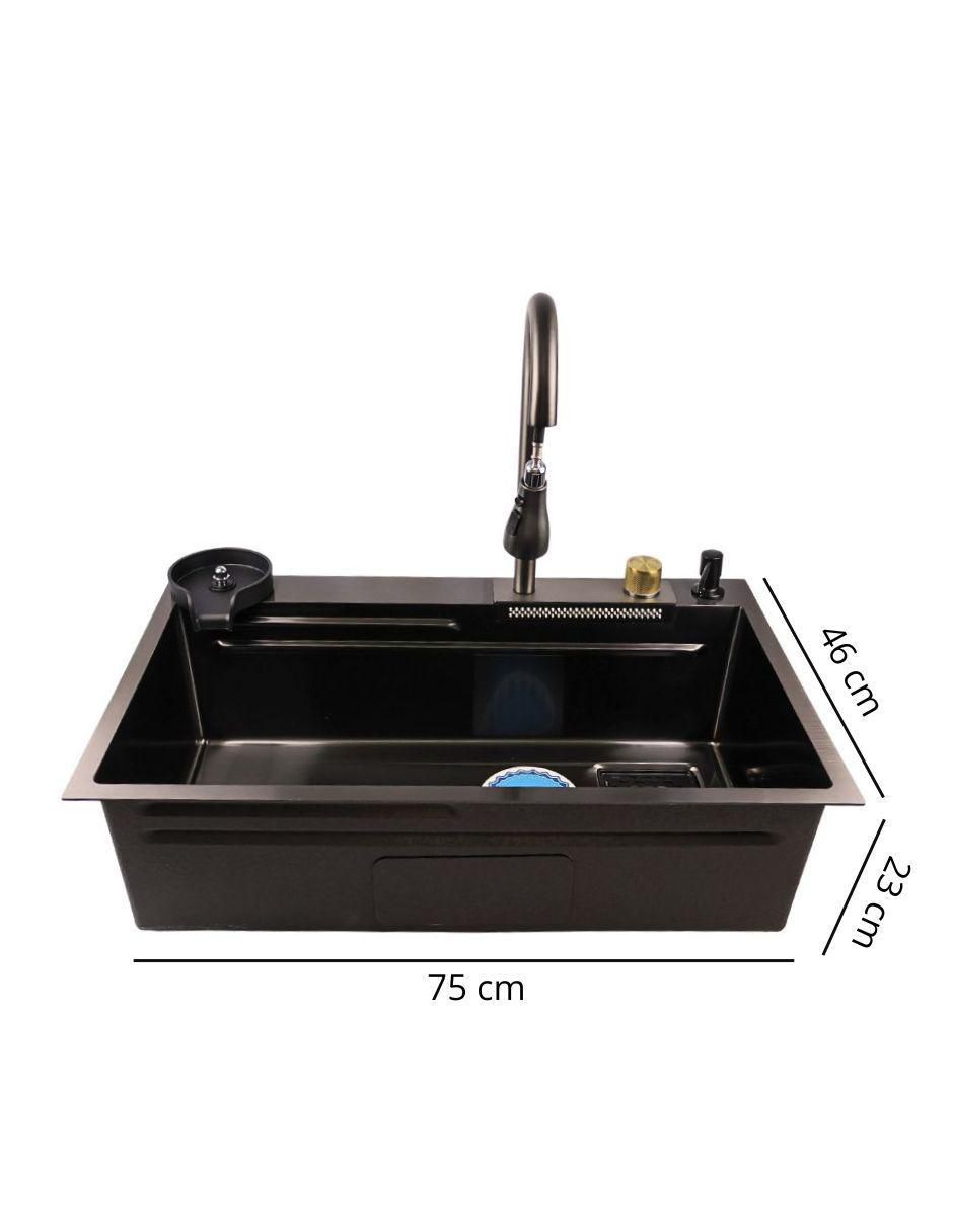 Tarja de acero inoxidable con escurridor derecho KIT7546 12