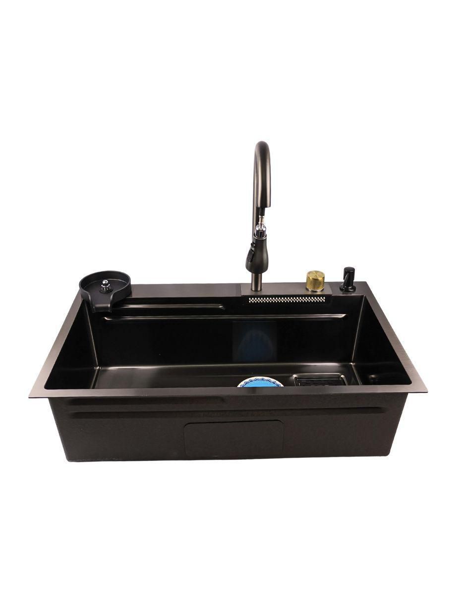 Tarja de acero inoxidable con escurridor derecho KIT7546 4