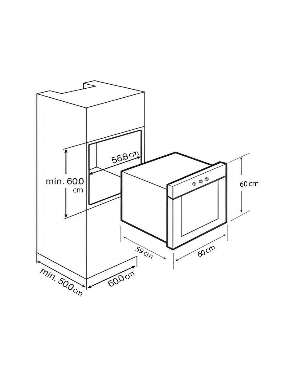 Horno eléctrico F41MR capacidad 1.9 pies 2