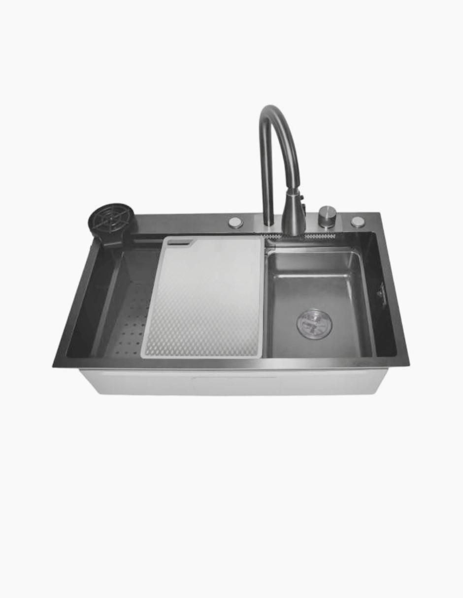 Tarja de acero inoxidable con escurridor izquierdo TARJA MISTY 304