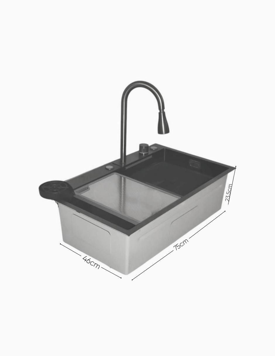 Tarja de acero inoxidable con escurridor izquierdo TARJA MISTY 304 5